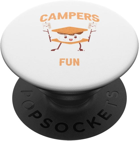 Campers Have S'more Fun PopSockets Standard PopGrip for Camping and Marshmallow Lovers