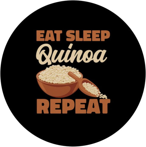 Quinoa Plant Grain Protein Vegan Gear Eat Sleep Quinoa Repeat Nutritionist Vegetarian Dietitian PopSockets Adhesive