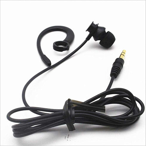 Single Side Earbud Headphones, Stereo In-Ear Earphones with Removable Hook for PC, Smartphones, MP3, MP4 Players