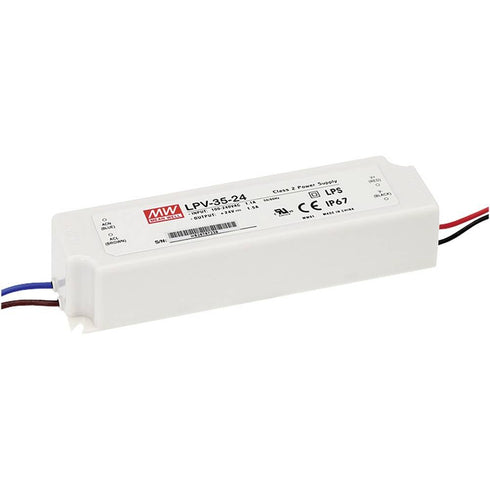 MEAN WELL LPV-35-24 AC-DC Power Supply Enclosed LED Single Output 24V