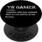 VR Gamer Definition Vintage | Virtual Reality Games VR Gaming | PopSockets Swappable PopGrip