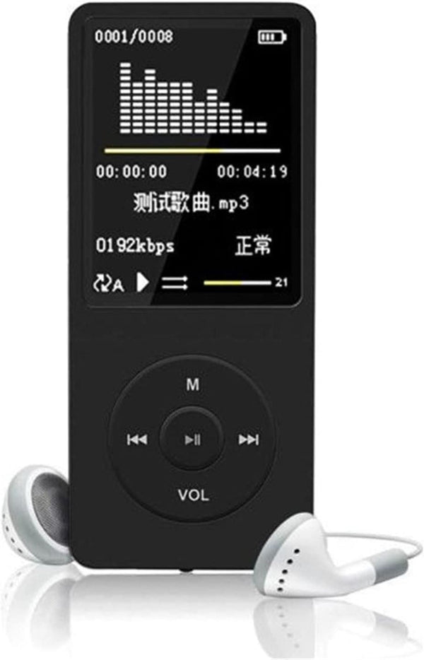 Lovskoo Mp4 Player with Headphone 70 Hours Playback, Up to 128GB, Mp3 Player
