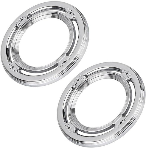 MASO Motorcycle Rear Speaker Accents Cover, Chrome Silver ABS Trim for Harley Electra Street Road Glide Trikes