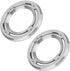MASO Motorcycle Rear Speaker Accents Cover, Chrome Silver ABS Trim for Harley Electra Street Road Glide Trikes