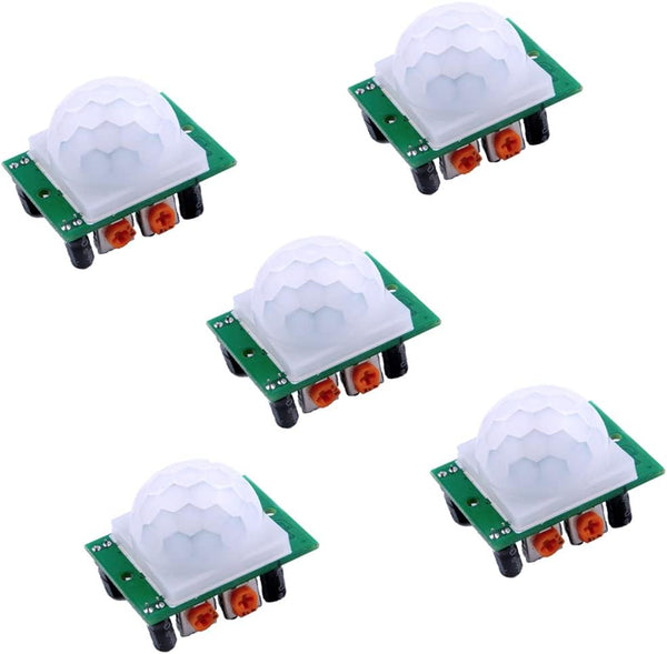 5 Pack HC-SR501 Pir Motion IR Sensor Body Module | Infrared for Arduino