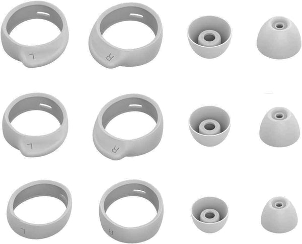 ALXCD Eartips Earhooks Kit for Galaxy Buds SM-R170, Silicone Earbud Tips & Hooks in S/M/L Sizes