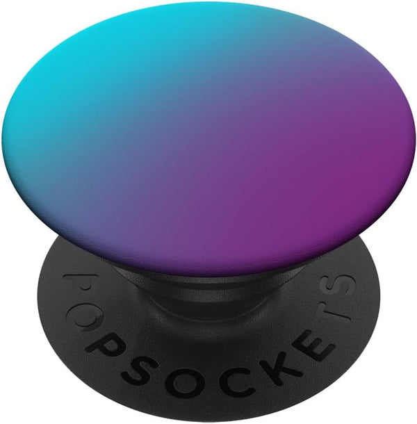 Aqua Teal Blue and Purple Ombre Gradient PopSockets Standard PopGrip: Swappable Grip for Phones & Tablets