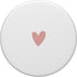 Rose White Minimalist Heart PopSockets Standard PopGrip