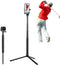 Golf Tripod and Monopod Selfie Stick with Ground Spike, Golf Swing Analyzer Holder for Training Aid