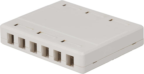 Tripp Lite 12-Port Surface-Mount Box for Keystone Jacks - Additional Breakout Pieces, Mounting Screws Included