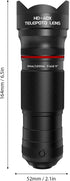Andoer 40X Zoom Lens with Tripod Phone Telephoto Lens Phone Telescope Phone Camera Lens for Hiking Camping Wildlife