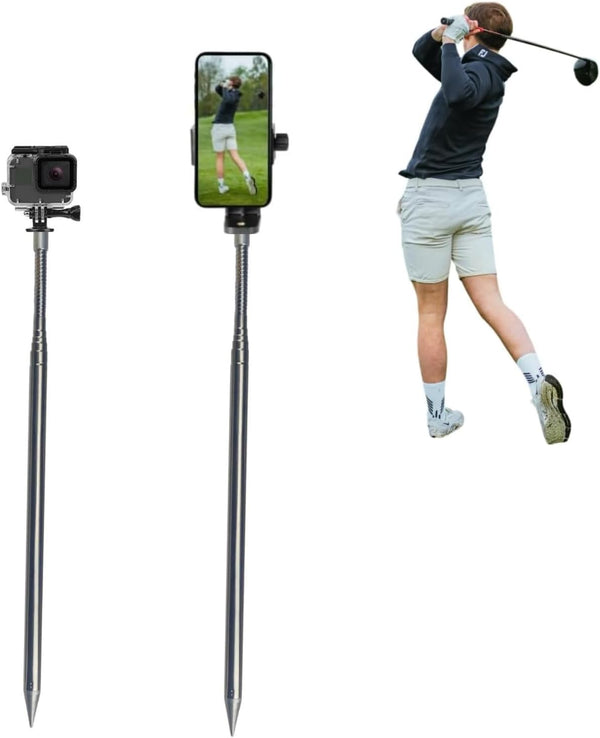 YKI Golf Monopod Stick, Portable Golf Selfie Stick for Recording Your Golf Swing,