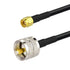 BINGFU SMA Male to UHF SO239 Female & PL259 Male RG58 Coaxial Jumper Cable, 12 inch (2-Pack)