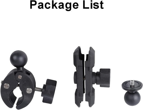 PellKing Motorcycle Camera Mount for Insta360 Go 3, 360 Rotation Metal Clamp Holder for Bike Handlebar
