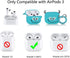 Fit Designed for Airpods 3rd Generation 2021, Suublg Silicone Cartoon Cute Case Protective Shockproof Covers for Airpods 3