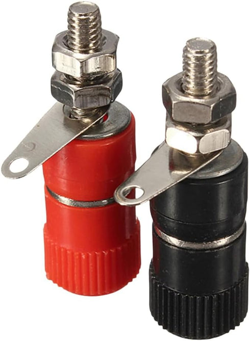 Lzzvibo 10pcs 4mm Banana Plug Jack Connector Nickel Plated for JS-910B Jack Socket