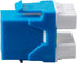 Monoprice Cat6 RJ-45 180-Degree Punch Down Keystone, Dual IDC for 22-24AWG Solid Wire, Blue