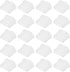 uxcell 20pcs Micro Silicone Protectors Male Port Anti Dust Cap Cover Clear