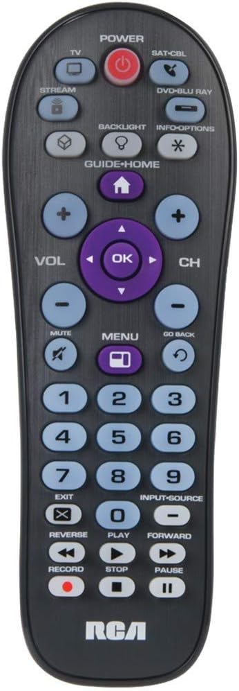 RCA Universal 4-Device Big Button Remote with Streaming (RCR413BHE)