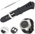 Watch Bands for Suunto Observer Tt St Sr G6 X6HRM, Classic Soft Rubber Replacement Wrist Strap (Black)
