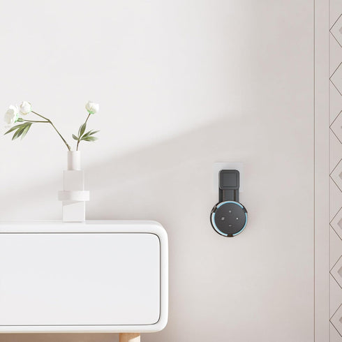 WALI Holder Stand for Echo Dot 3rd Gen, Outlet Wall Mount Smart Home Speakers Plug Mount for Alexa with Cable