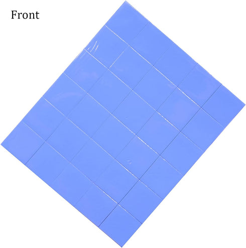 SIXQJZML 30Pcs 15x15x1mm Soft Silicone Thermal Conductive Pads, Heatsink IC Chipset Northbridge for CPU GPU Heatsink