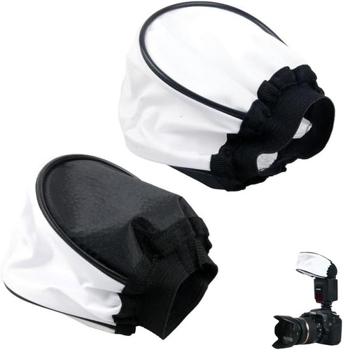 ThtRht 2 Pack Universal Flash Diffuser Mini Fabric Soft Light Flashes Bounce Cap