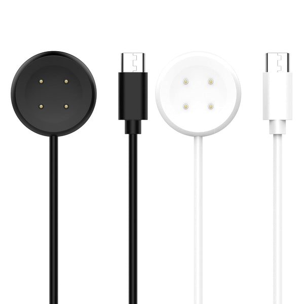 Charger Cable for Google Pixel Watch 2, Magnetic USB Type-C Charging Cord, 3.3Feet Replacement Accessory (Black&White)