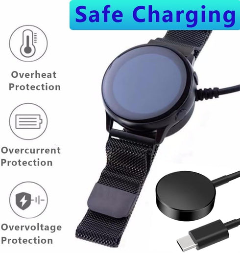 Charger for Galaxy Watch 5 Pro, USB C Watch Charger Cable for Samsung Galaxy Watch 6 Classic/6/5 Pro/5/4