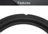 Fielect 10 Inch Black Notch Speaker Rubber Edge Surround Rings, 2pcs Replacement Parts for Speaker Repair or DIY