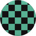 Checkered Black Green Anime Pattern PopSockets Standard PopGrip
