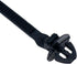 Umbrella Wing Nylon Push Mount Zip Ties, 50Pcs Heavy Duty Black Wire Zips Tie Mounts for Engine Bay