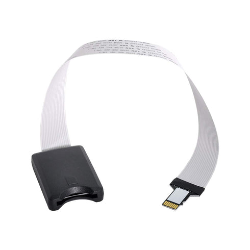 xiwai Micro-SD TF Memory Card Kit, Male to SD Female Extension Soft Flat FPC Cable Extender 25cm