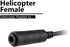 Helicopter U-174 Plug Aviation Headset to General Aviation Adapter Cable