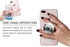 PLGBVAO 4 Pack Multi-Function Foldable Finger Cell Phone Stand Mount and Stand for Smartphones and Tablets Marble