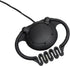 Generic 3.5mm MP3 Single Earphone Mono with D-Shaped Wave-Adjustable Design Plug, for Tour Guide System Receiver Radio