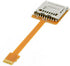 cablecc Micro SD TF Memory Card Kit Male to SD Female Extension Soft Flat FPC Cable, 10cm