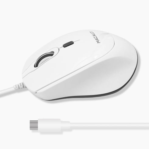 Macally USB C Mouse Wired, Comfortable and Precise USB Type C Mouse for Macbook Pro/Air, iMac, Mac Mini/Pro, iPad