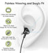 CGS-W1A USB Earbuds with USB-A to C Adapter, Clear Mic, Deep Bass, Compatible with Samsung, Laptops, Mac.