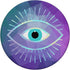 Rainbow Evil Eye Teal Purple Polygon PopSockets Standard PopGrip