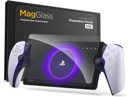 magglass Tempered Glass Screen Protector for PlayStation Portal, Ultra HD/Anti-Scratch Guard (8 inch)