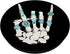 Western Rock On Skeleton American Rodeo Cowboy Fun Gifts PopSockets Standard PopGrip
