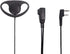 Caroo D Shape Earpiece Headset with Mic PTT Compatible with Baofeng UV-5R BF-888S BF-F8HP BF-F9 UV-82 UV-82HP UV-82C Kenwood TK-2107 TK-3107 Walkie Talkies Two Way Radio 2 pin