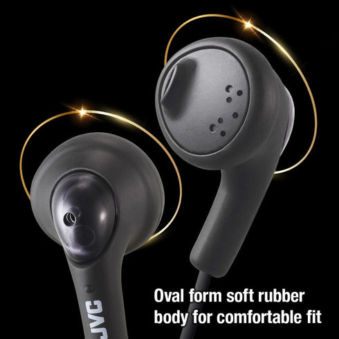 HAF160B JVC Gumy Ear Bud Headphone Black