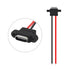 8pcs USB Connector Type-C Female Chassis 2 Pin for DIY, Waterproof USB C Pigtail Cable Extension