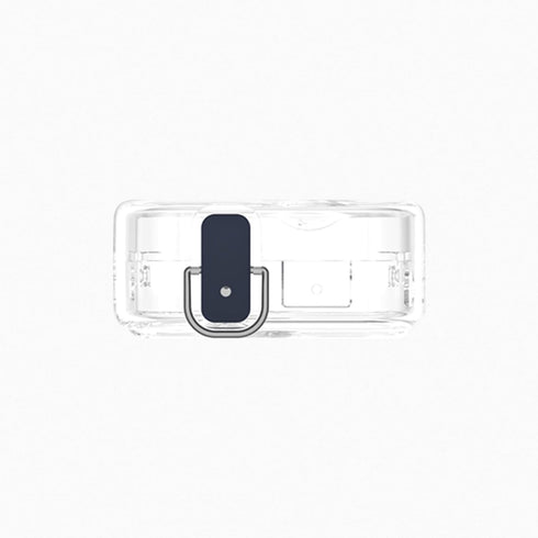 Geiomoo (3), TPU Case for Nothing Ear Soft Flexible Scratch Resistant Protective Cover with Carabiner (Clear)