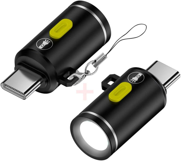 CY Adapter 2pcs/Set USB-C Type-C Male LED Light Interior Atmosphere Lighting for Outdoors