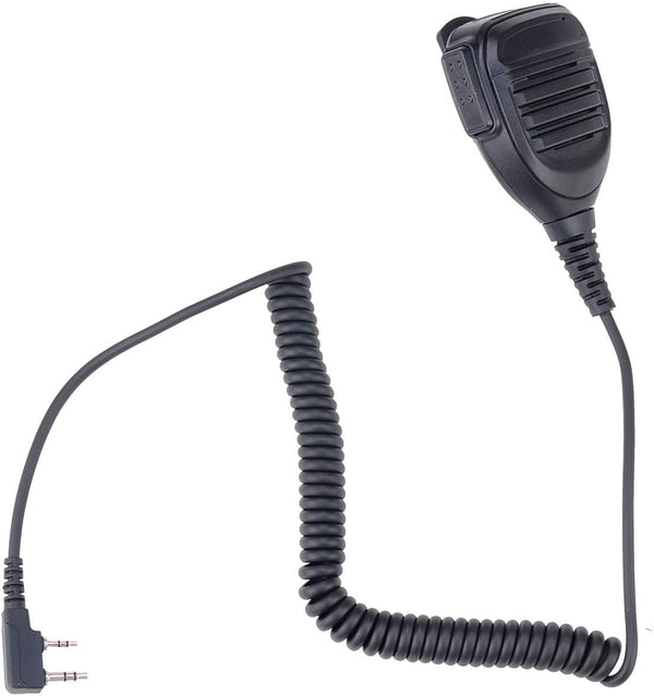 Waterproof Speaker Mic Shoulder Microphone for Baofeng Kenwood BTECH Retevis TYT Walkie Talkie Radio