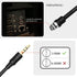 AUX 3.5 mm Male to Female Locking Nut Panel Mount Cable Car Stereo Audio Adapter Converter Cord by CHELINK