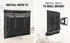 Mounting Dream Soundbar Mount for Most Sound Bars up to 15 lbs, Above or Under TV, with Detachable Extension Plates